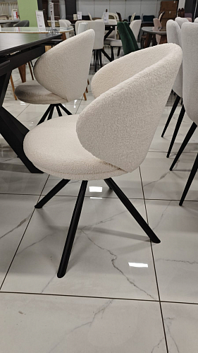 Стул на металлокаркасе Solomon крутящийся gray / black из шоурума 10